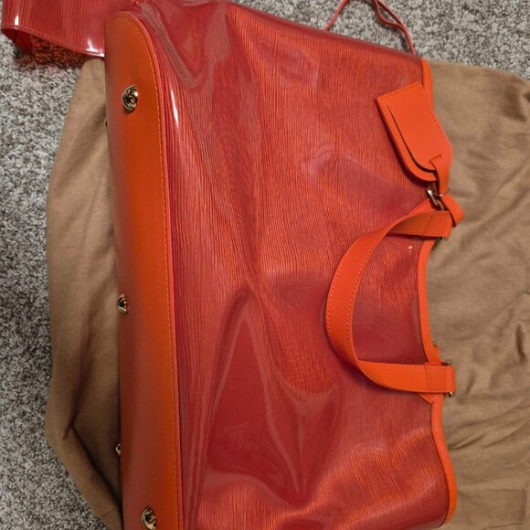 Louis Vuitton Orange Baja Lagoon Bay Plage Epi Clear Tote - Picture 9 of 9
